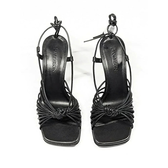 JW Anderson Women's Lamb Ankle Tie Chain High Heel Sandals Size 37 (MSRP $850) - Picture 6 of 12